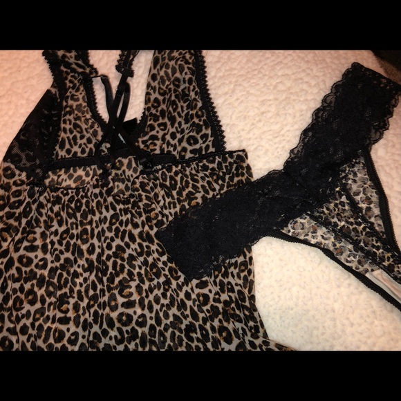 Leopard print lingerie. - Picture 5 of 5